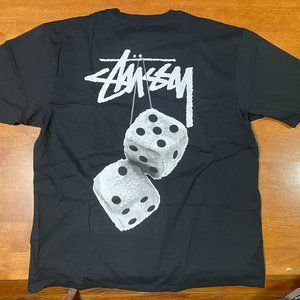 Stussy Fuzzy Dice TEE Black